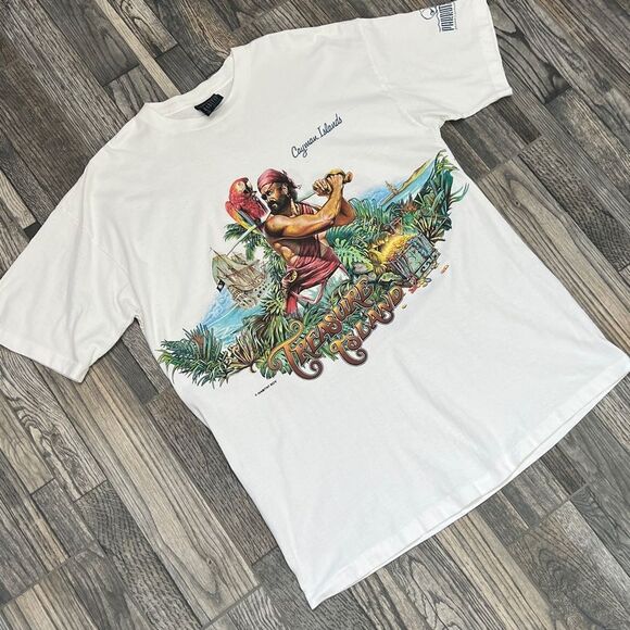 🔥 Vintage 1994 TREASURE ISLAND “Wraparound Graphics” Single Stitch Pirate Tee X - Picture 4 of 9